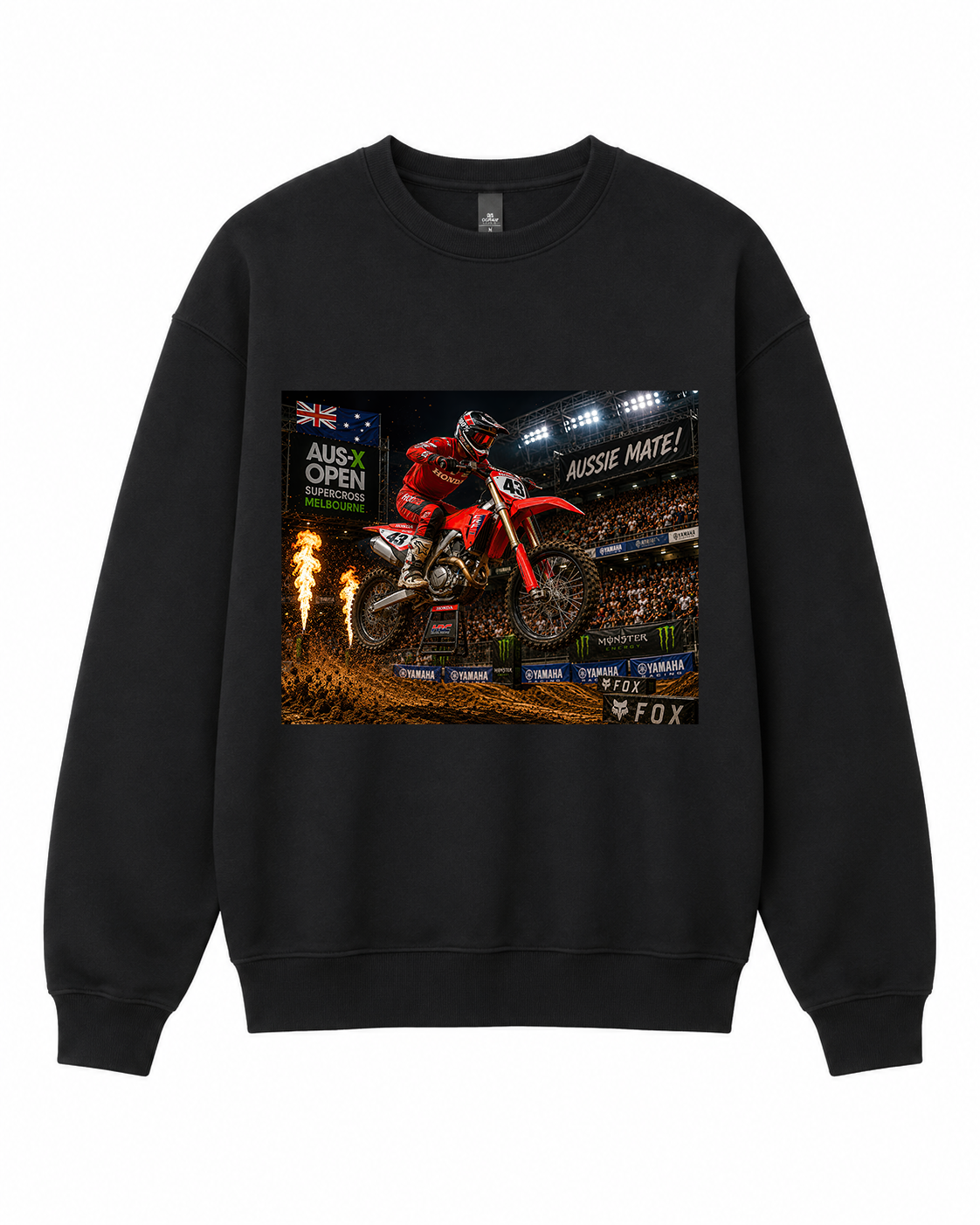 BDG Crew Neck Sweatshirt  - Honda CRF450 Mud Series