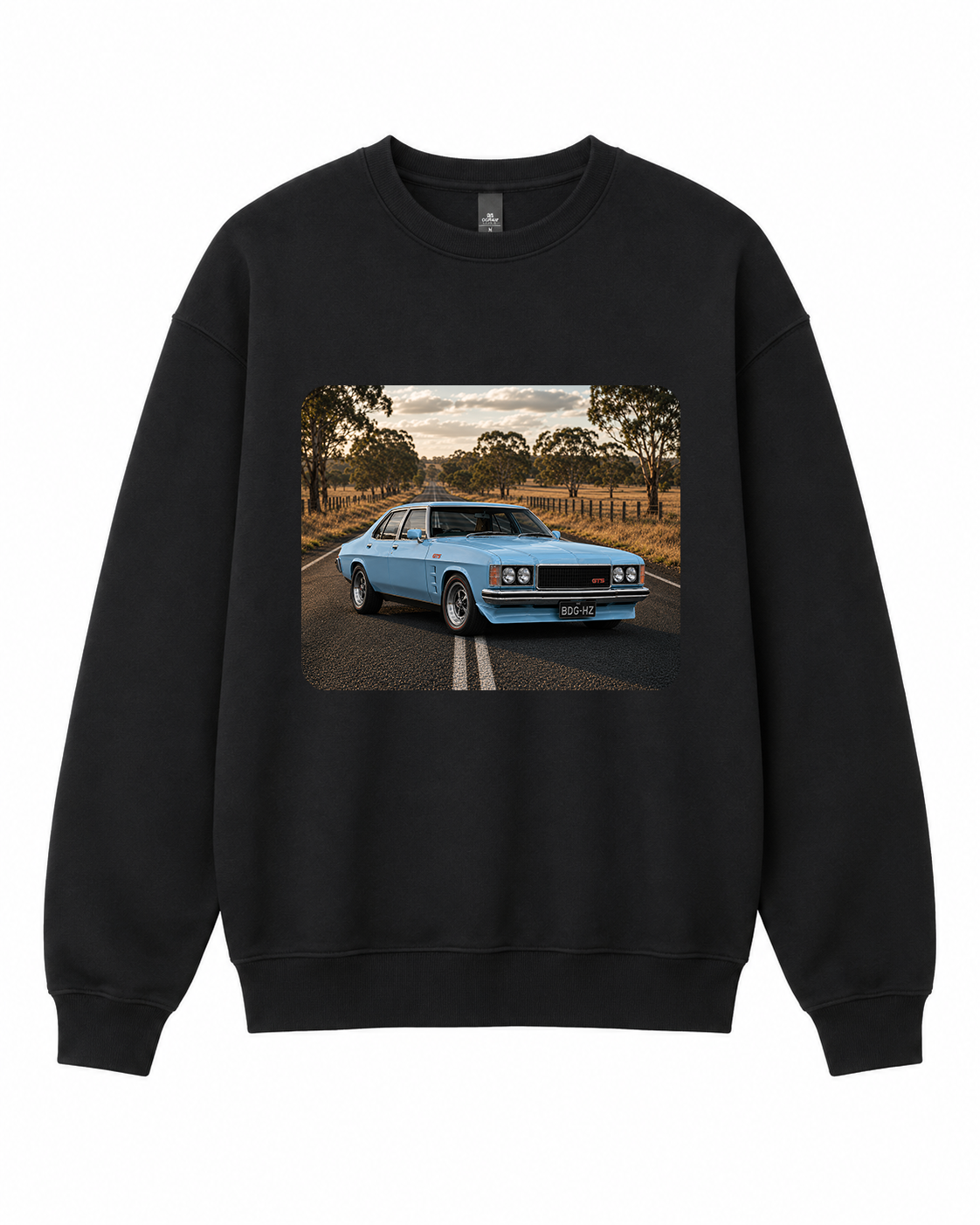 BDG Crew Neck Sweatshirt - Holden HZ GTS On Road