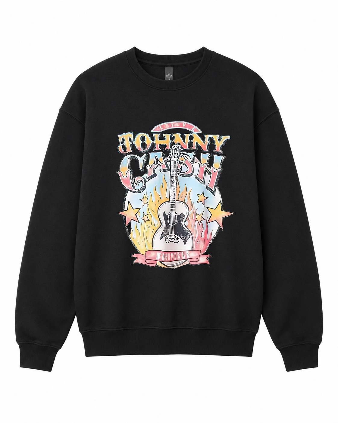 BDG Crew Neck Sweatshirt  - Johnny Cash 1