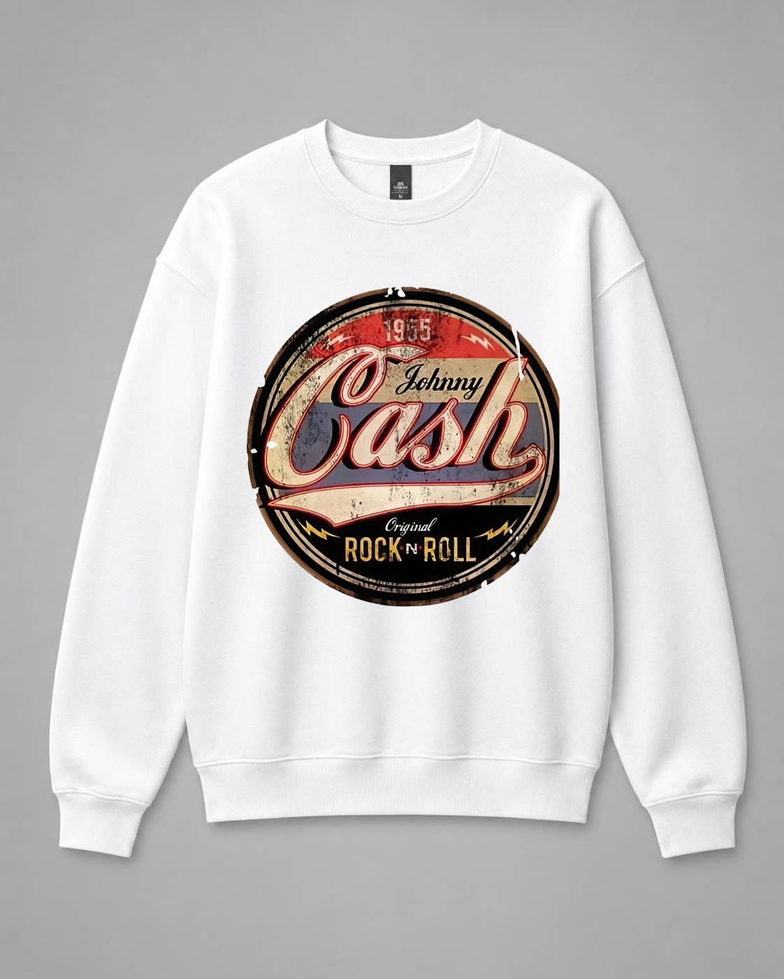 BDG Crew Neck Sweatshirt  - Johnny Cash 2