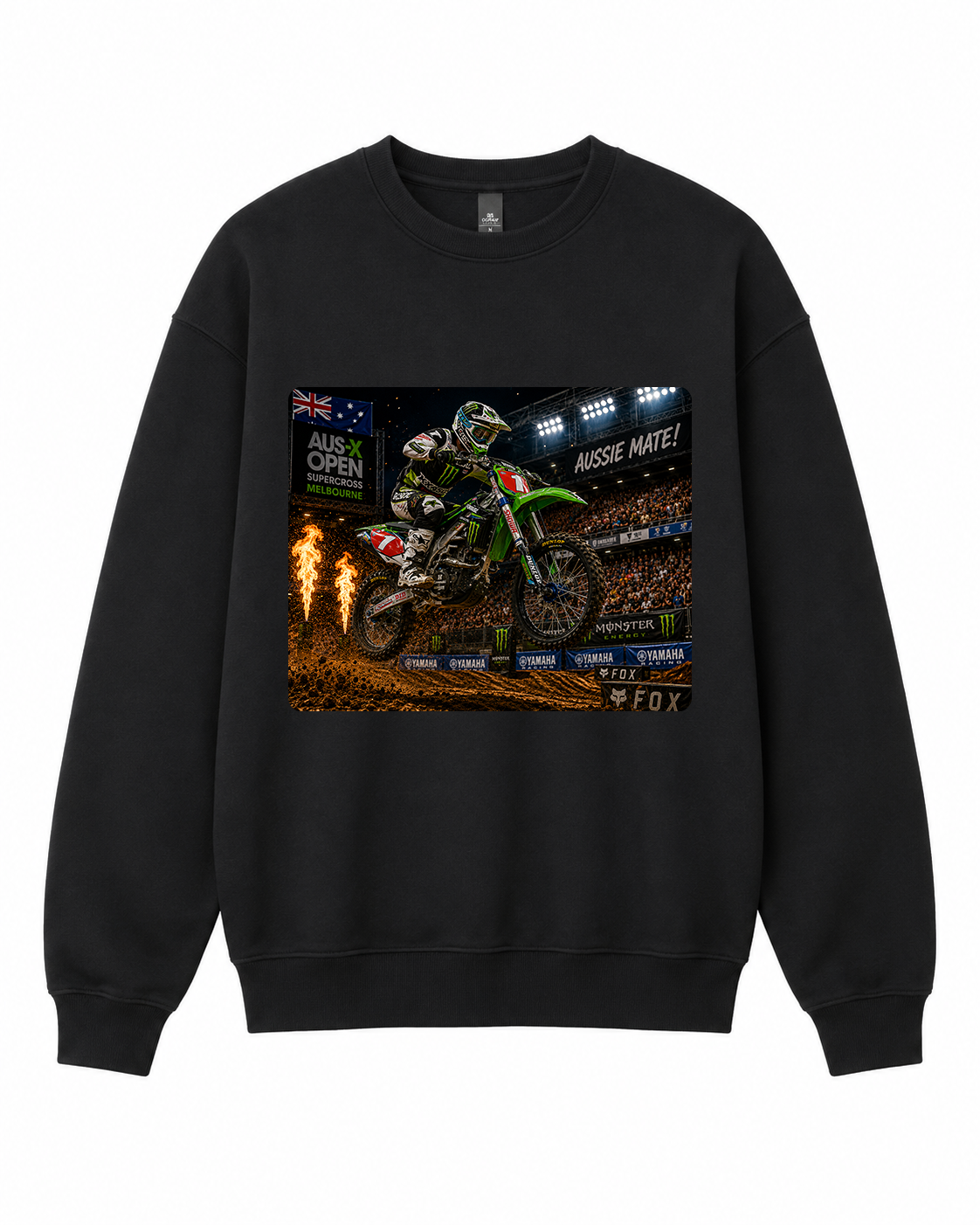 BDG Crew Neck Sweatshirt  -  Kawasaki KX450F Dirt Series