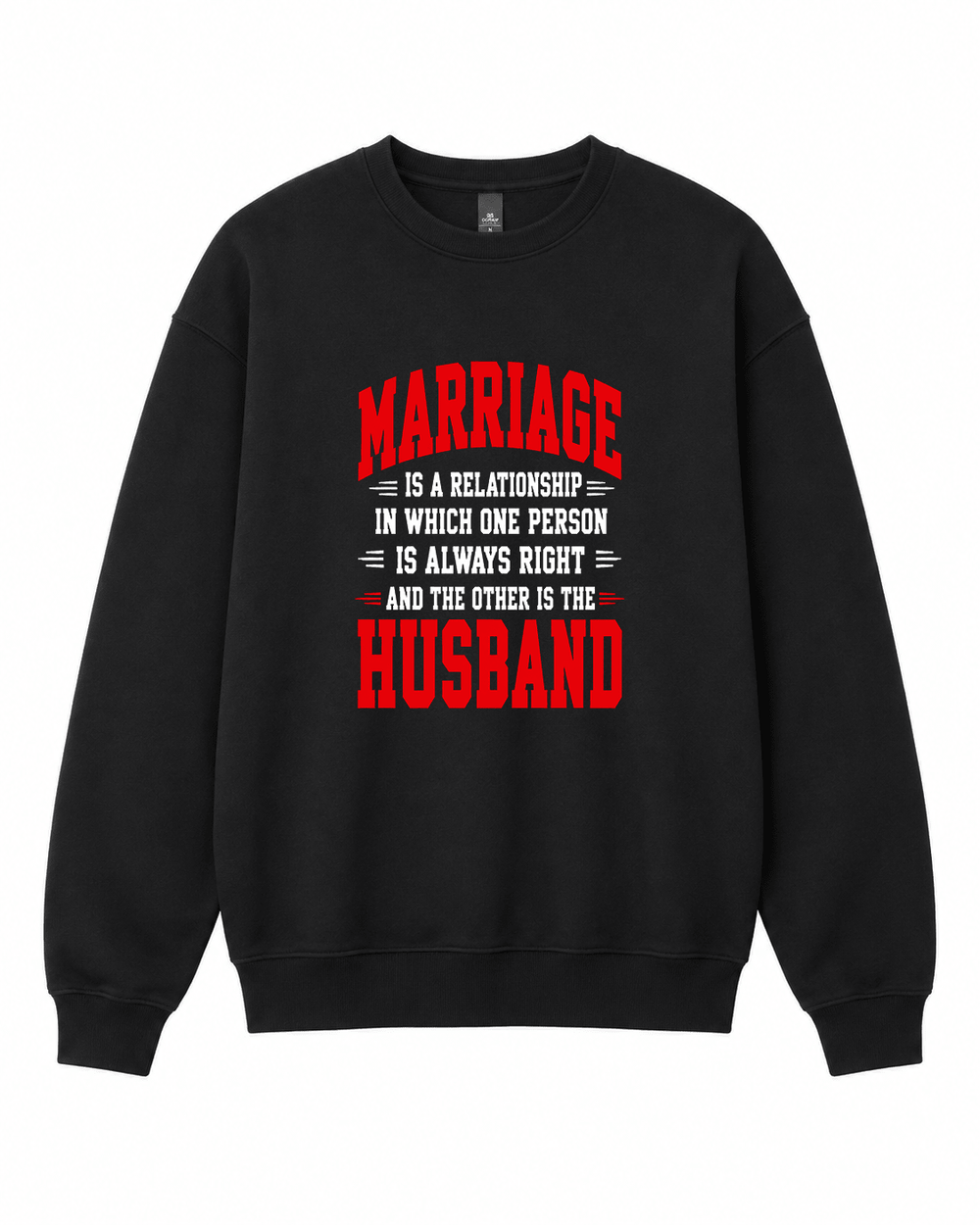 BDG Crew Neck Sweatshirt - Marriage is..... - Built Different Goods