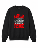 BDG Crew Neck Sweatshirt - Marriage is..... - Built Different Goods