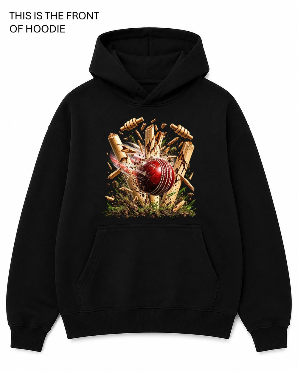 Cricket Wickets Graphic Hoodie - Built Different Goods