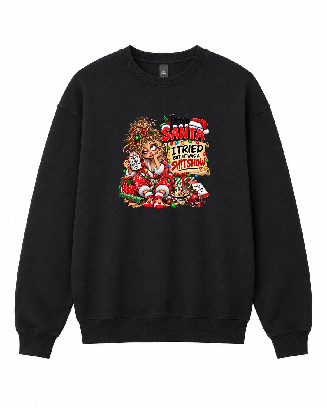 Dear Santa Graphic Crewneck Sweatshirt - Built Different Goods