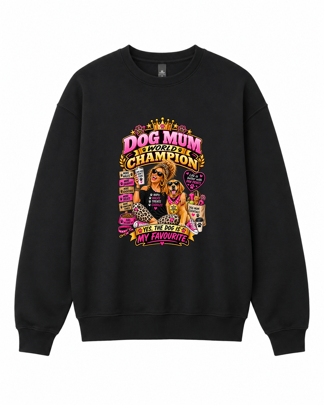 Dog Mum World Champion Crewneck Sweatshirt - Built Different Goods