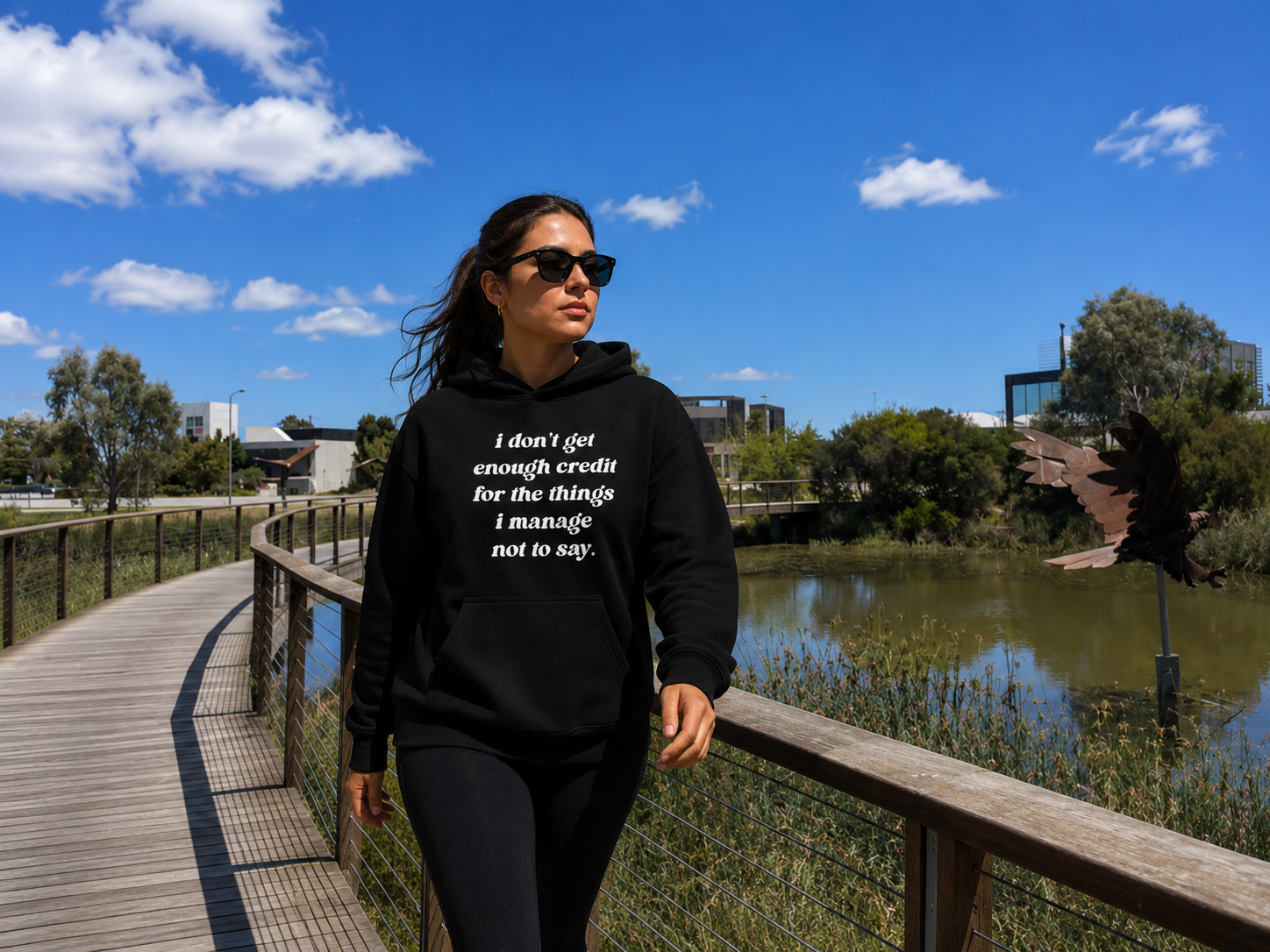 BDG Graphic Hoodie - I don't get enough credit