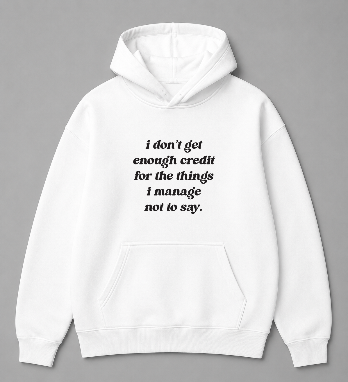 BDG Graphic Hoodie - I don't get enough credit