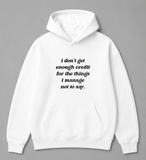 BDG Graphic Hoodie - I don't get enough credit