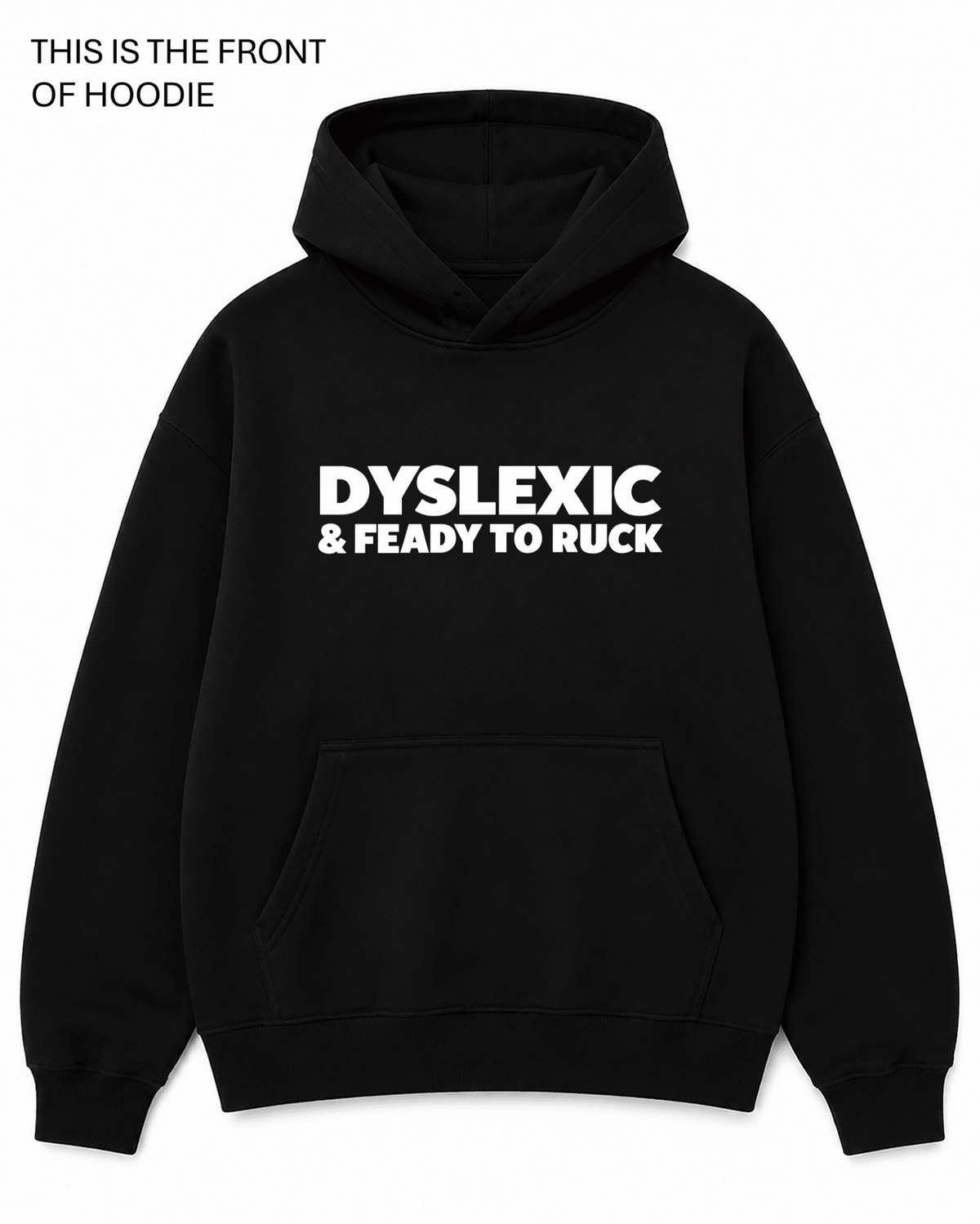 Dyslexic Crewneck Graphic Hoodie - Built Different Goods