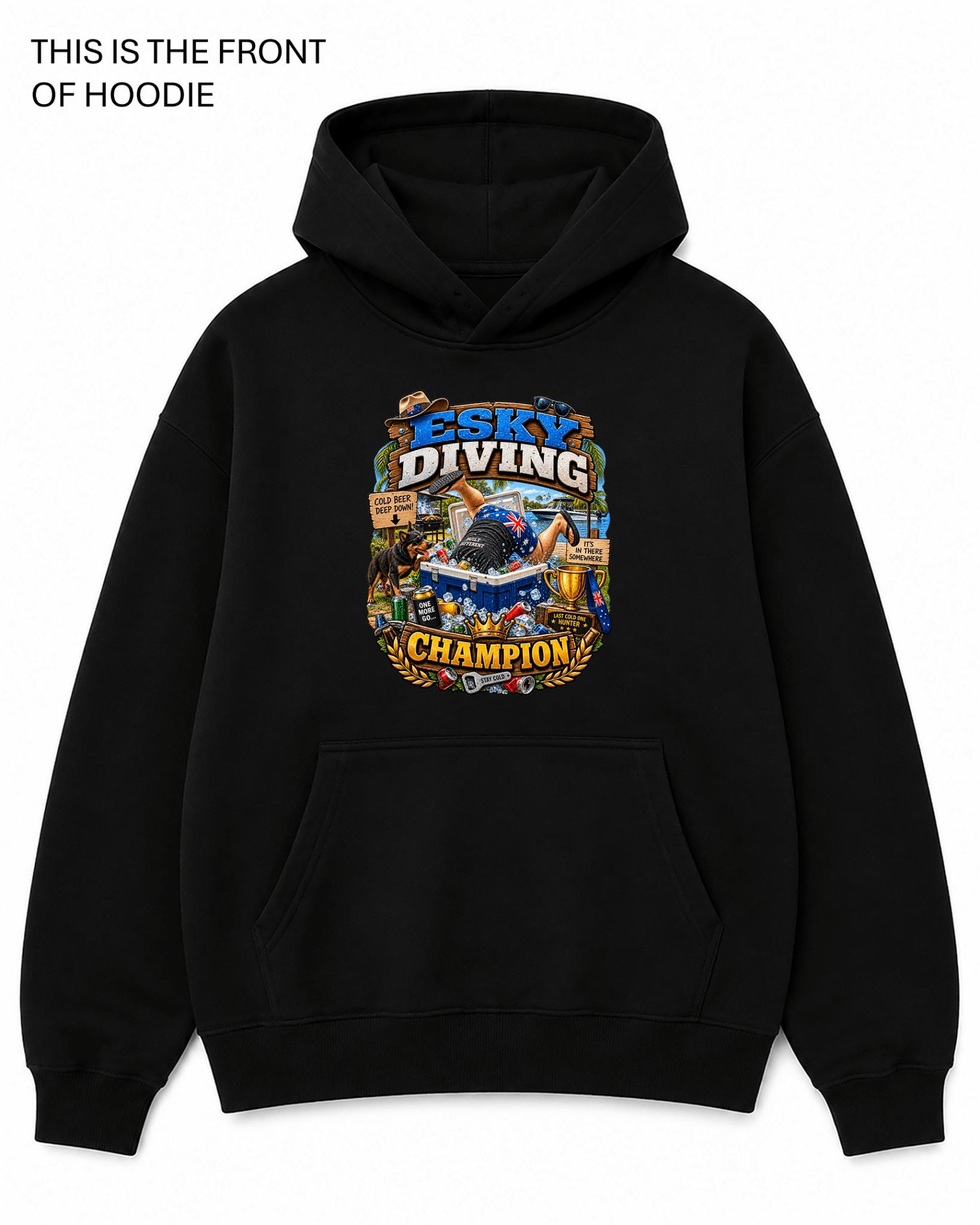 Esky Diving Champion Graphic Hoodie - Built Different Goods