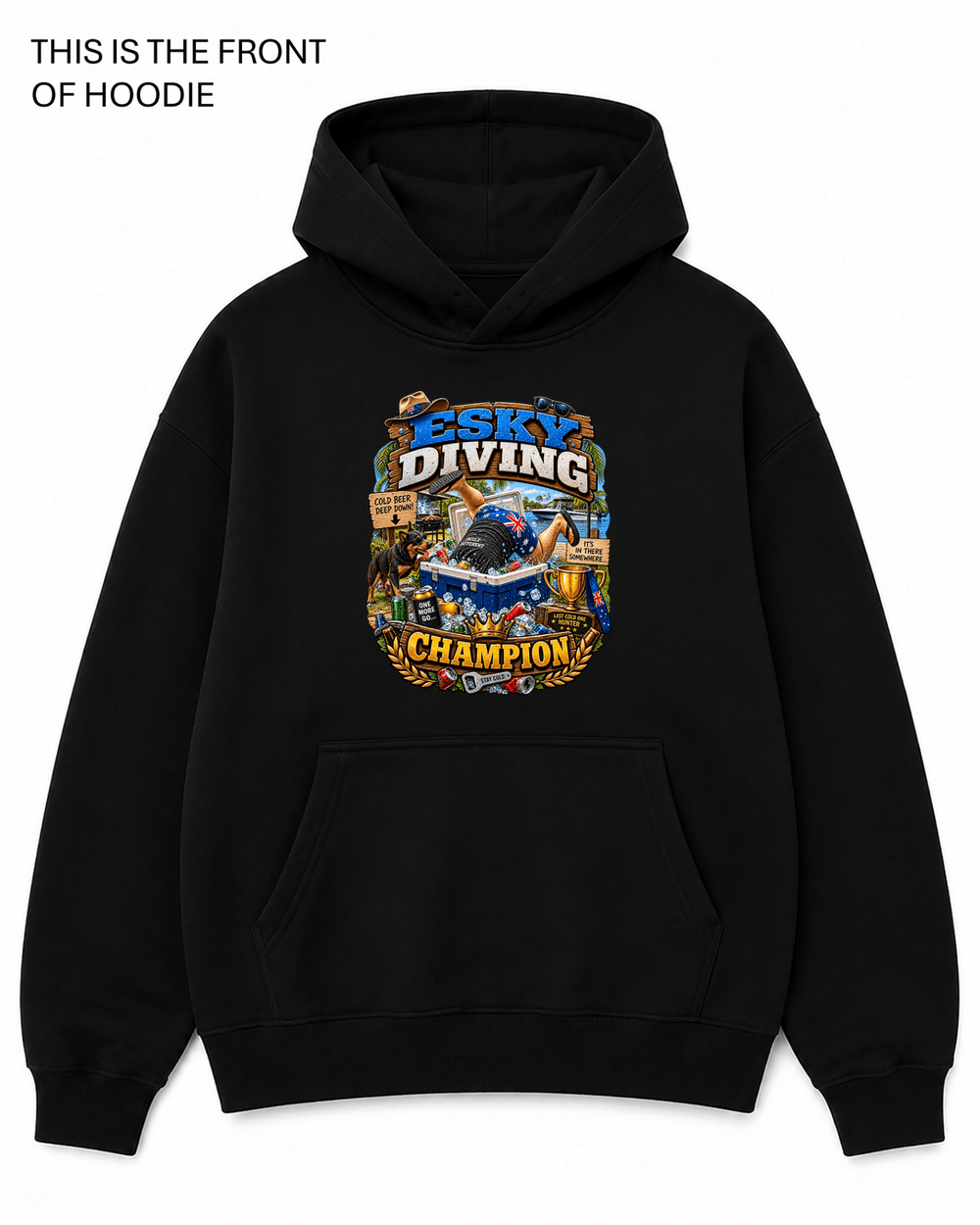 Esky Diving Champion Graphic Hoodie - Built Different Goods