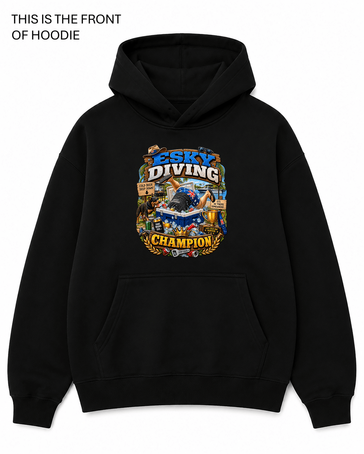 Esky Diving Champion Graphic Hoodie - Built Different Goods
