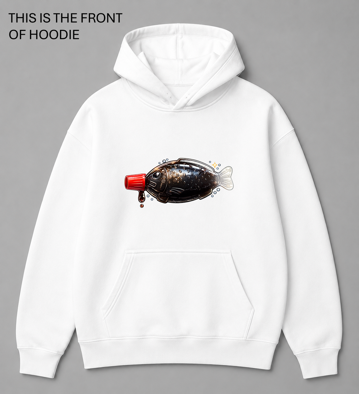BDG Graphic Hoodie - Fish Soy Bottle