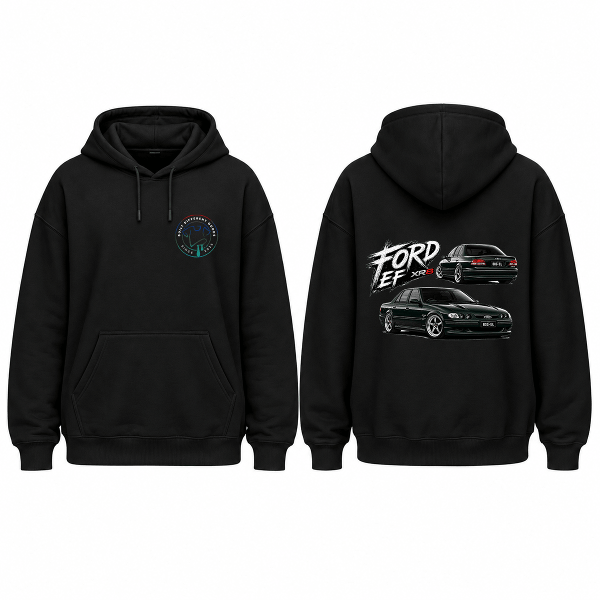 Ford EF XR8 Graphic Hoodie - Built Different Goods