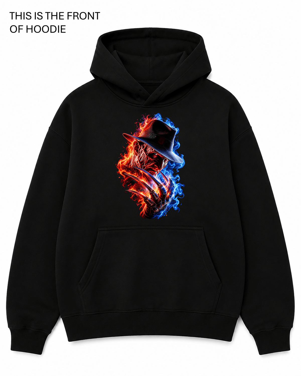 Freddy Krueger Graphic Hoodie - Built Different Goods