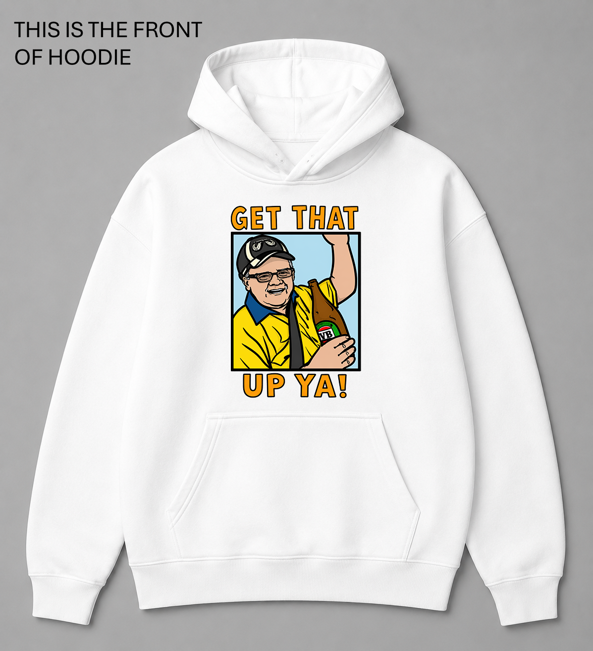 BDG Graphic Hoodie - Get that up ya!