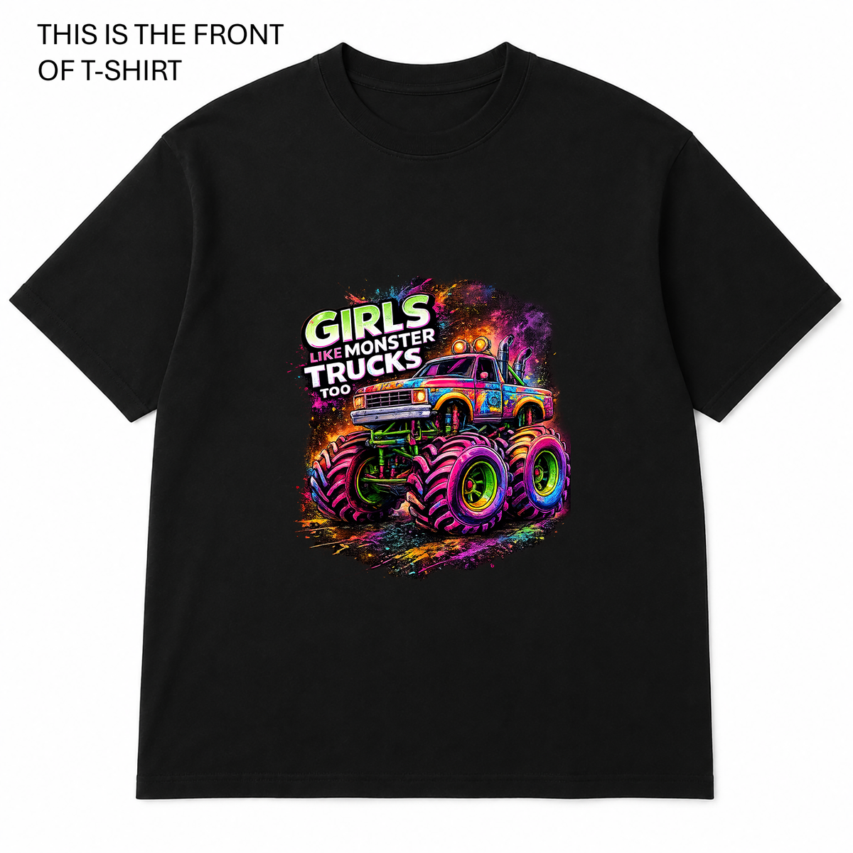BDG Graphic T-Shirt - Girls like Monster Trucks too