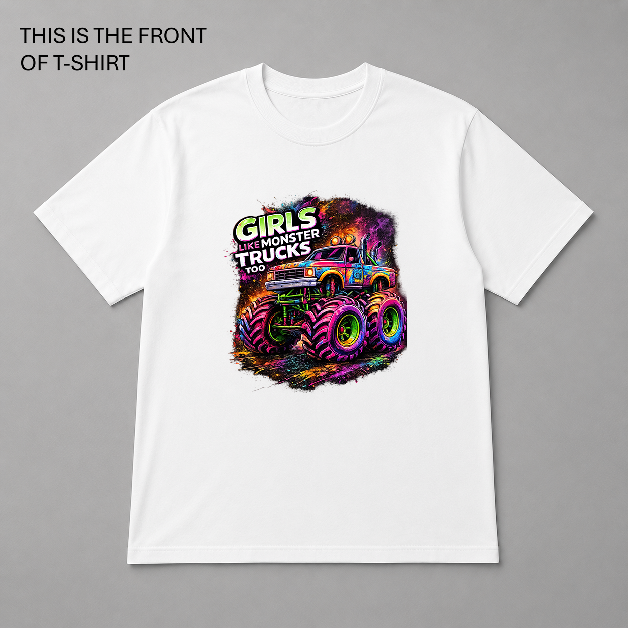 BDG Graphic T-Shirt - Girls like Monster Trucks too
