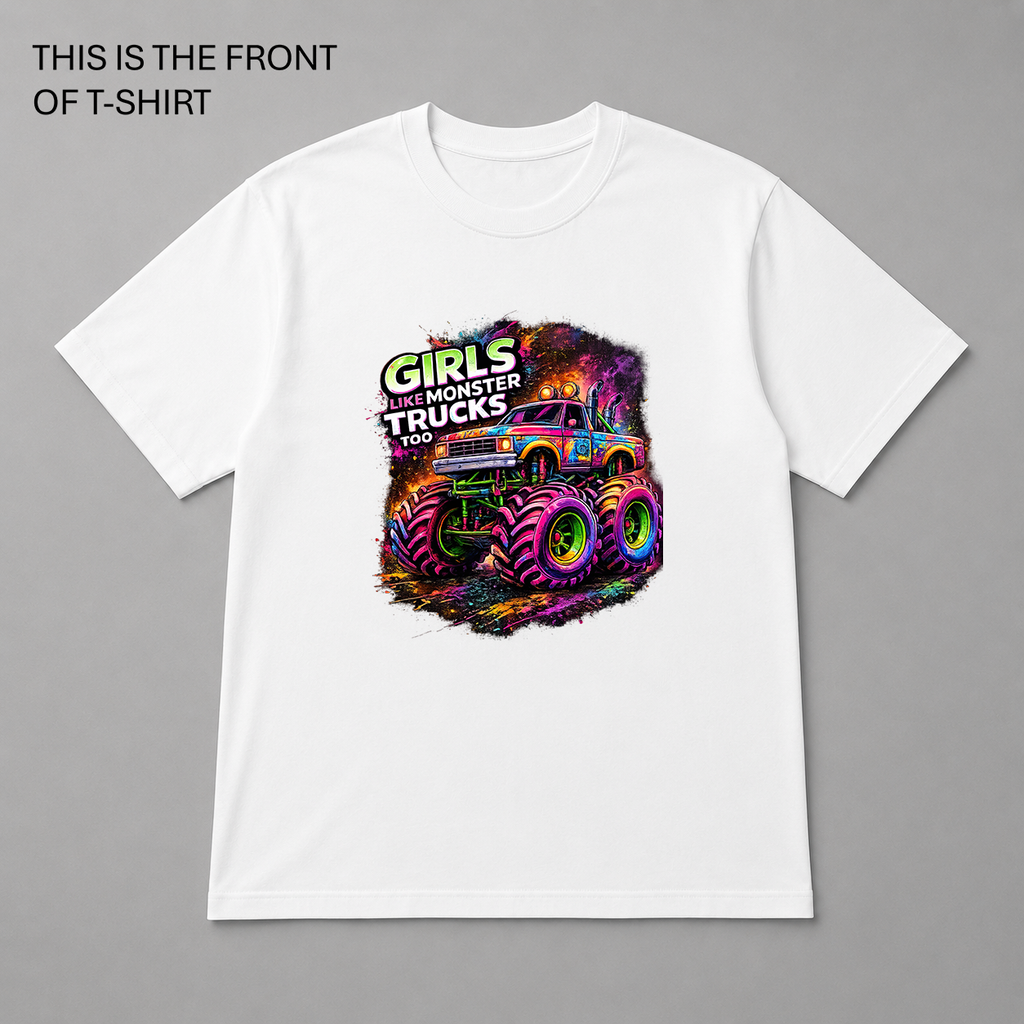 BDG Graphic T-Shirt - Girls like Monster Trucks too