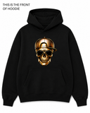 Premium graphic hoodie featuring the Gold Skull design by Built Different Goods. Comfortable everyday hoodie available in sizes S to True 5XL.