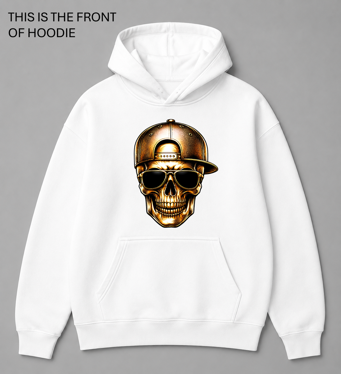 BDG Graphic Hoodie - Gold Skull