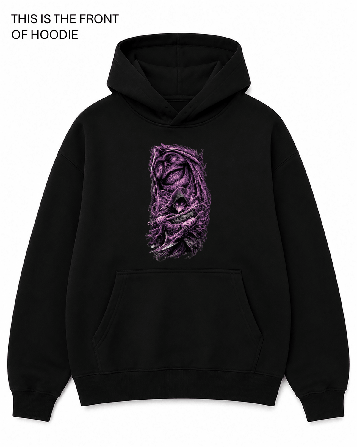 Grim Reaper Graphic Hoodie - Built Different Goods