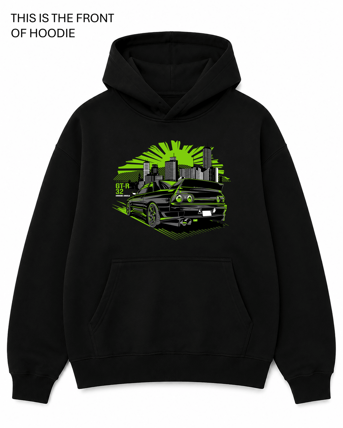 GTR 32 Graphic Hoodie - Built Different Goods
