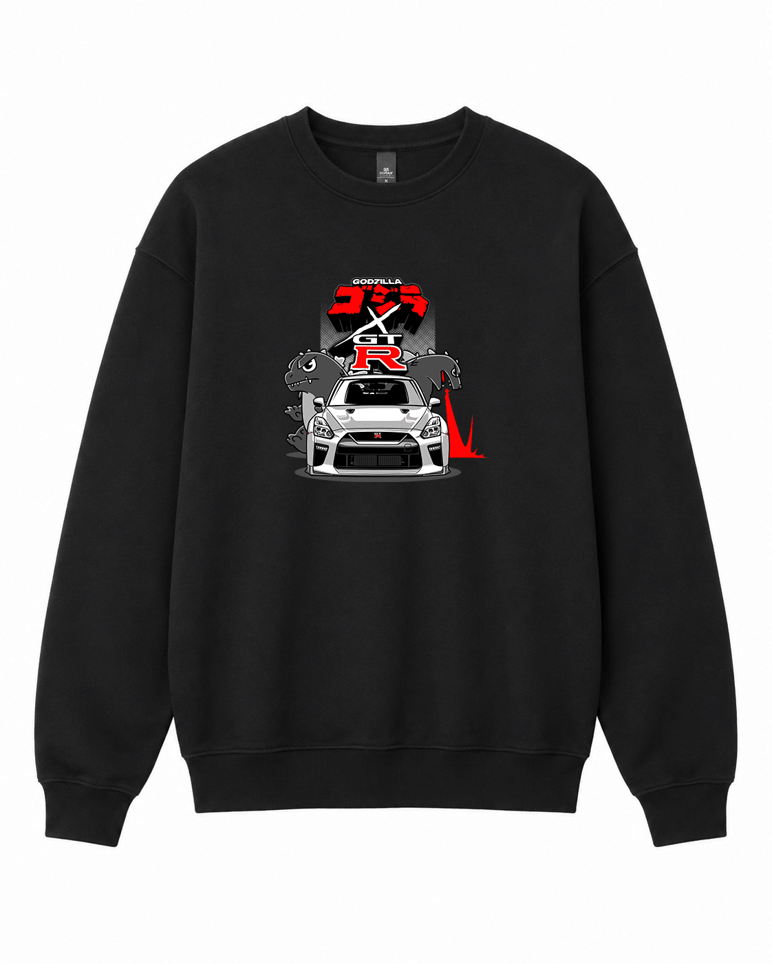 GTR Godzilla Graphic Crewneck Sweatshirt - Built Different Goods