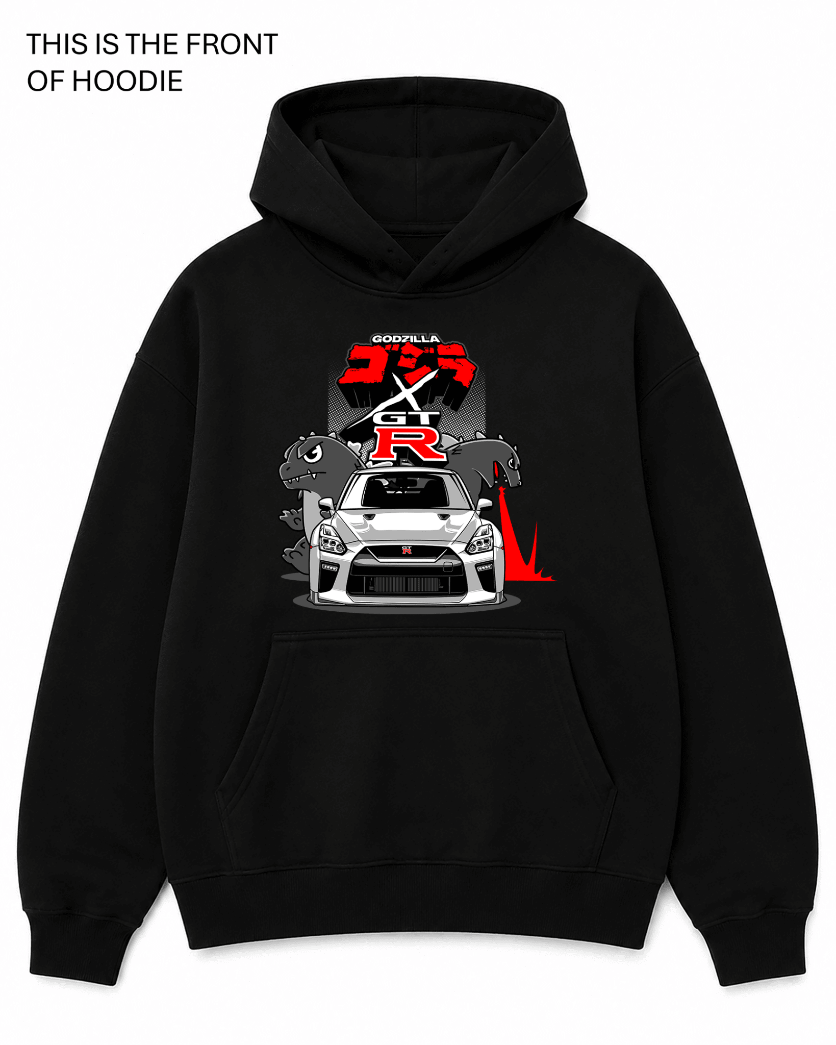 GTR Godzilla Graphic Hoodie - Built Different Goods