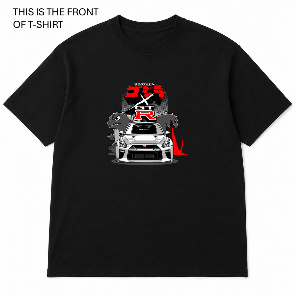 GTR Godzilla Graphic T-Shirt - Built Different Goods