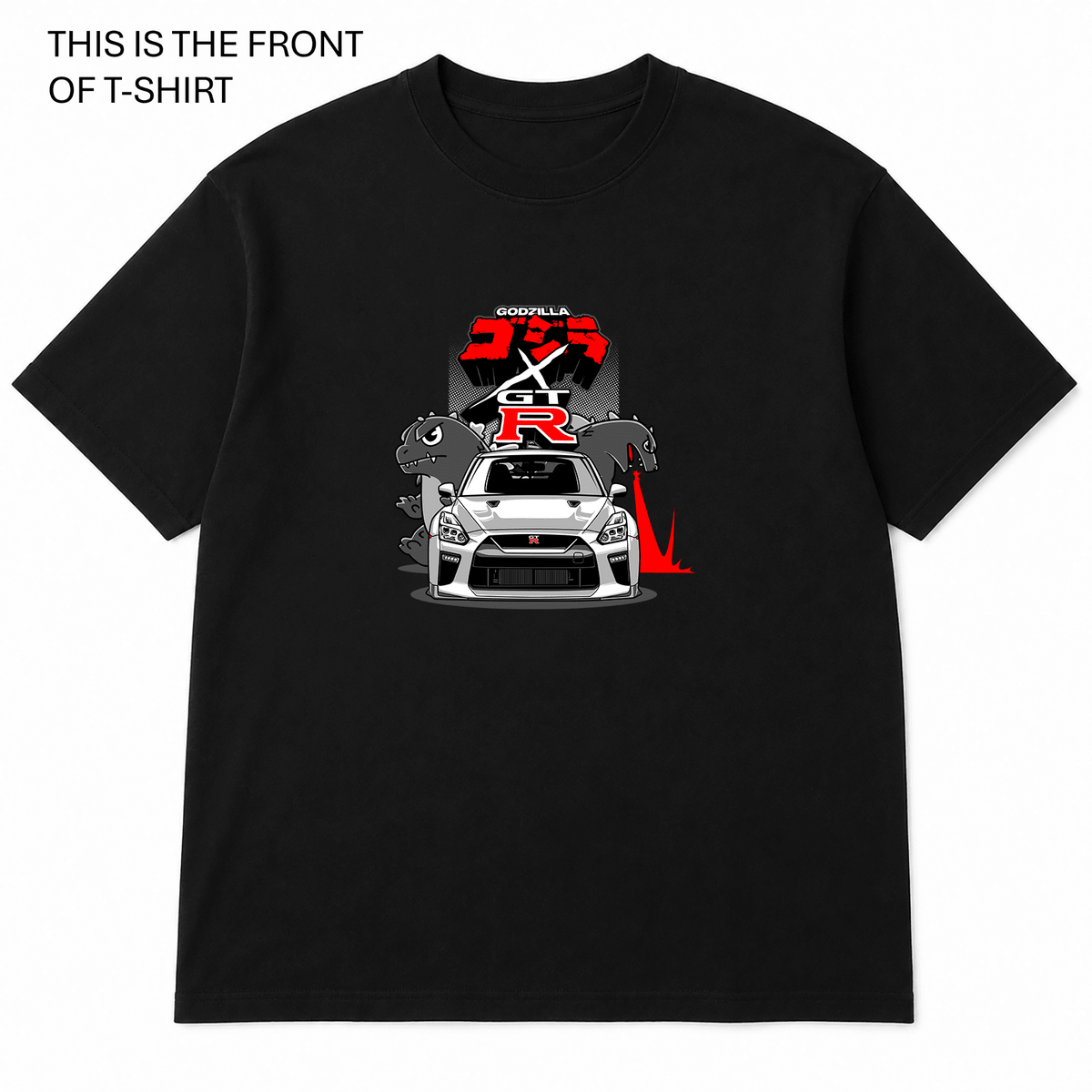 GTR Godzilla Graphic T-Shirt - Built Different Goods