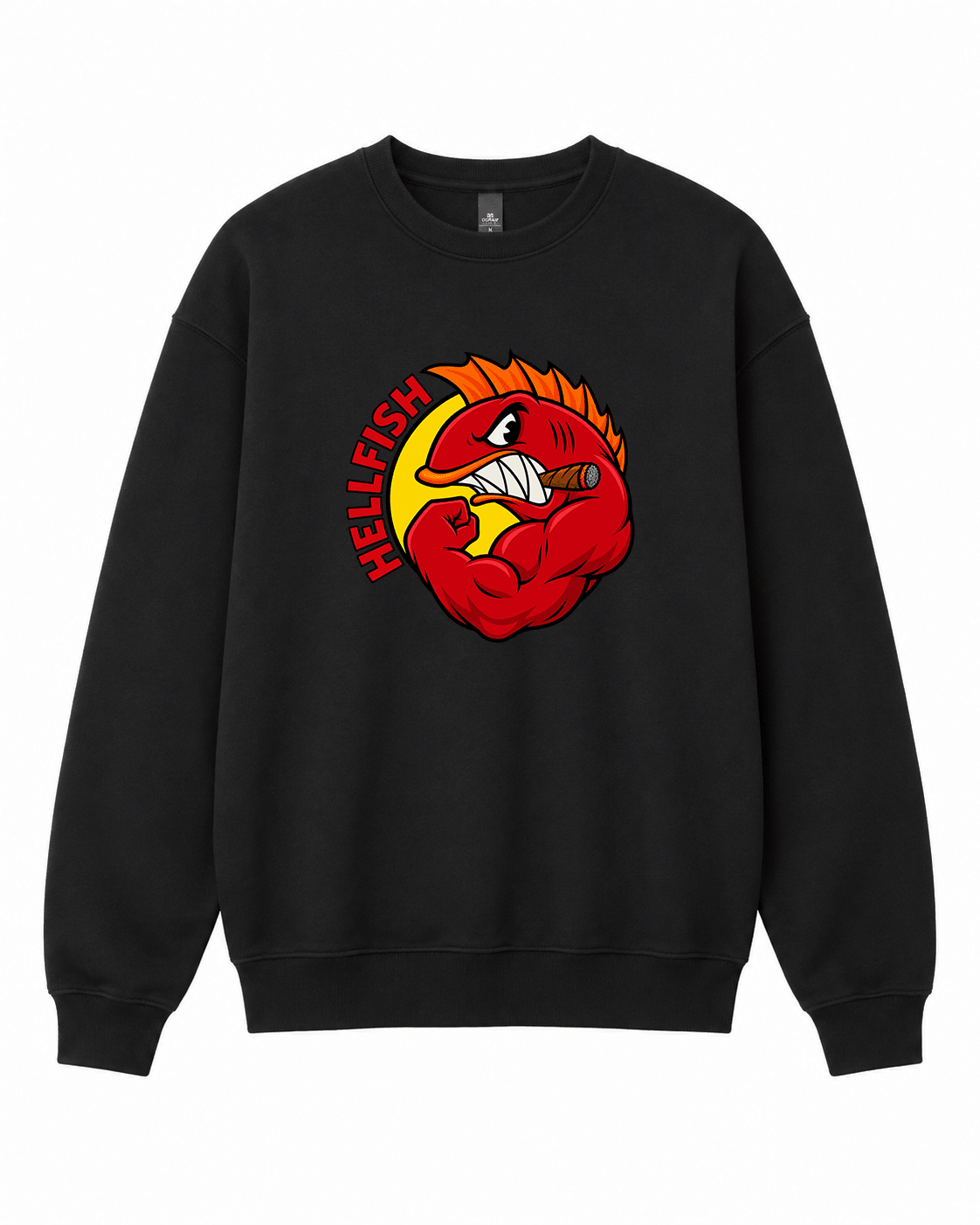 Hell Fish Graphic Crewneck Sweatshirt - Built Different Goods