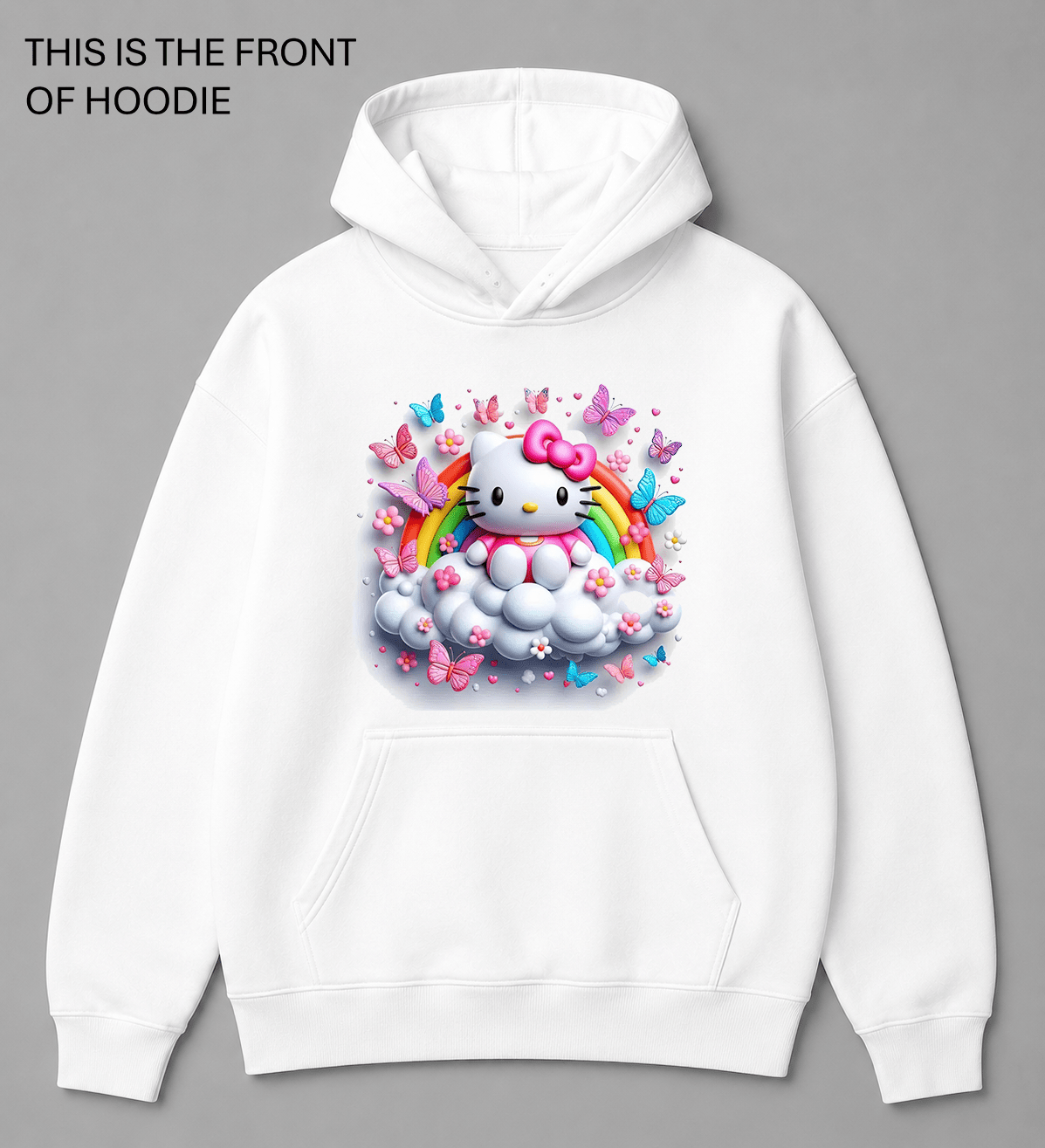 BDG Graphic Hoodie - Hello Kitty - Built Different Goods
