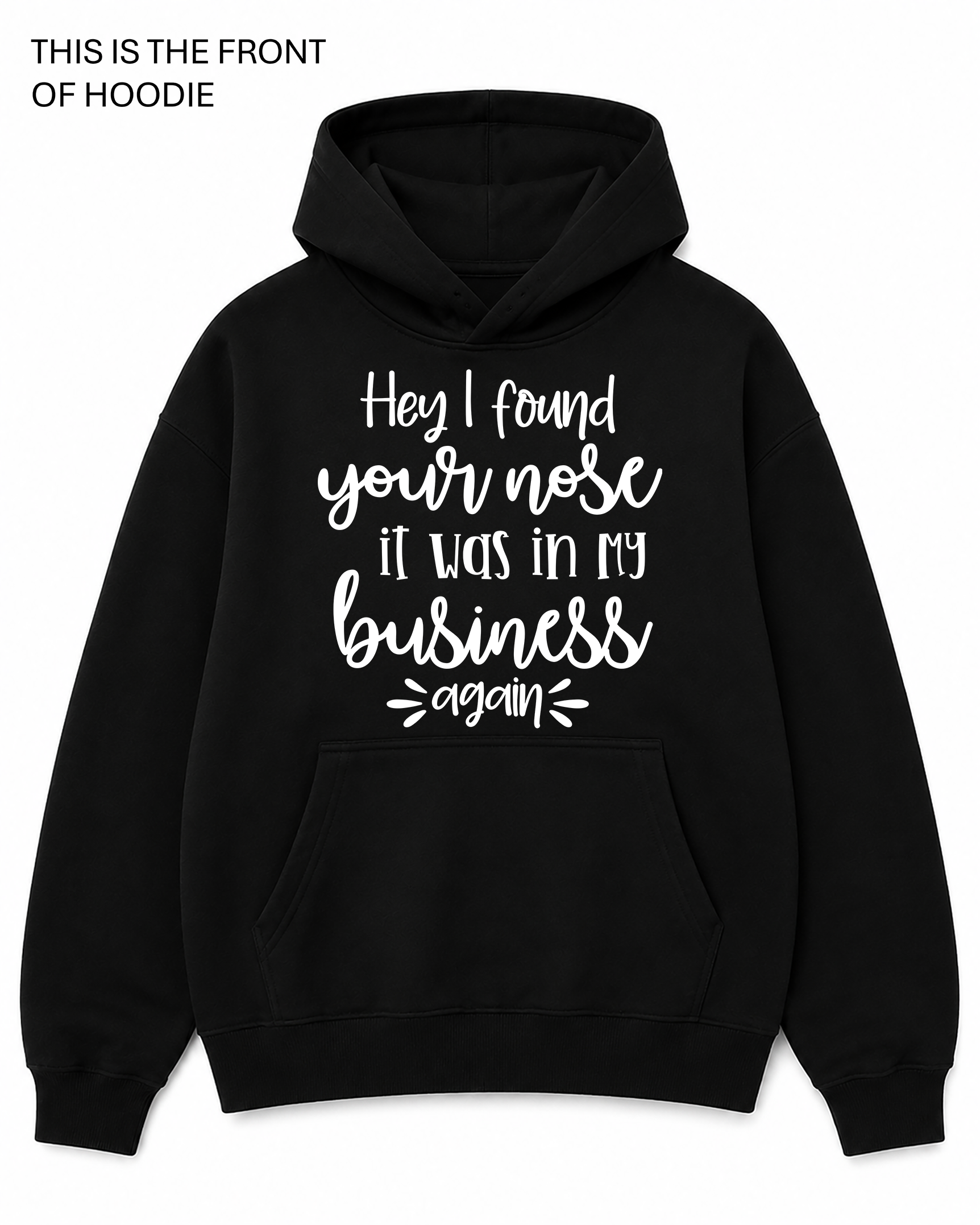 Premium graphic hoodie featuring the funny hey i found your nose design by Built Different Goods. Comfortable everyday hoodie available in sizes S to True 5XL.
