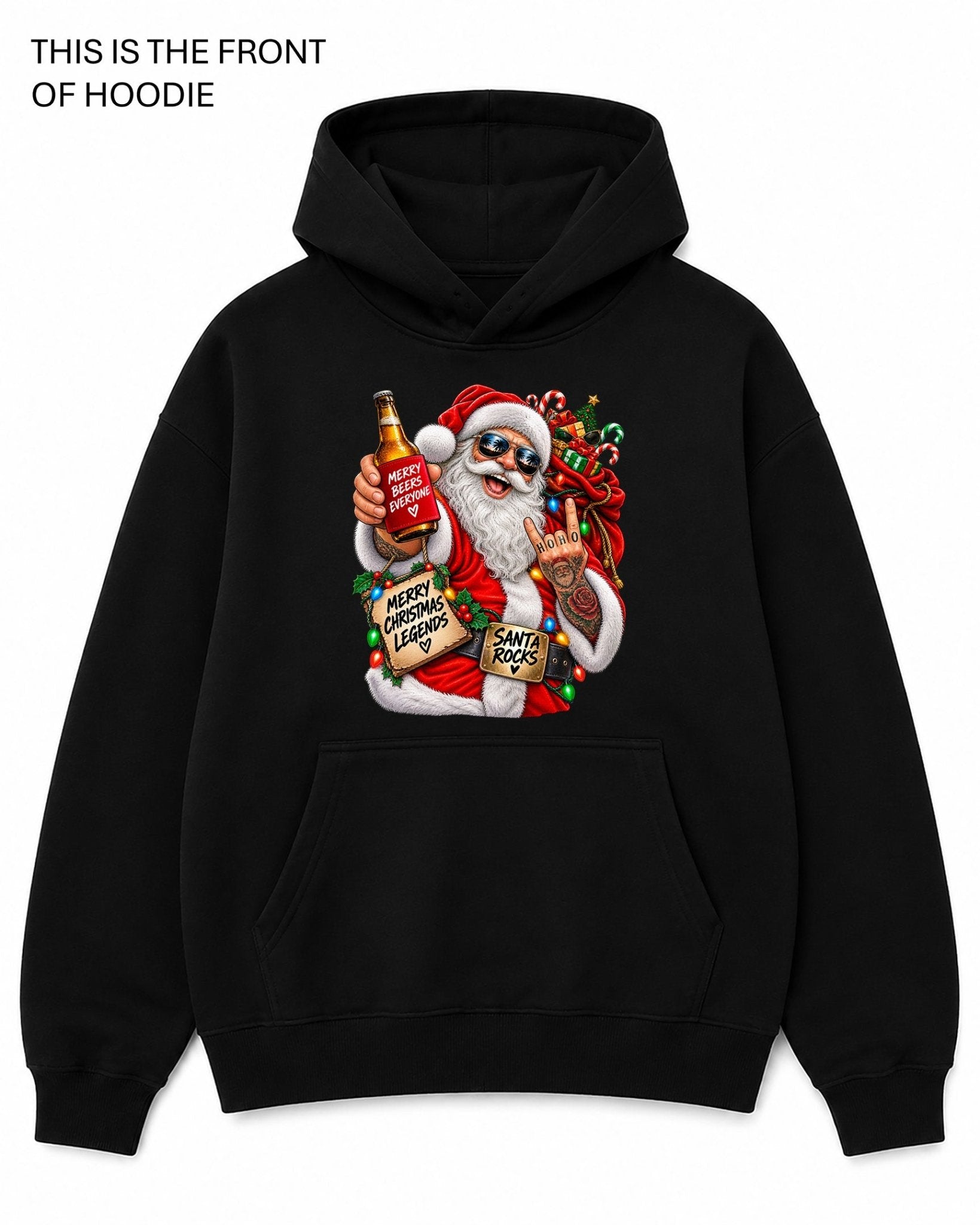 Ho Ho Ho Graphic Hoodie - Built Different Goods