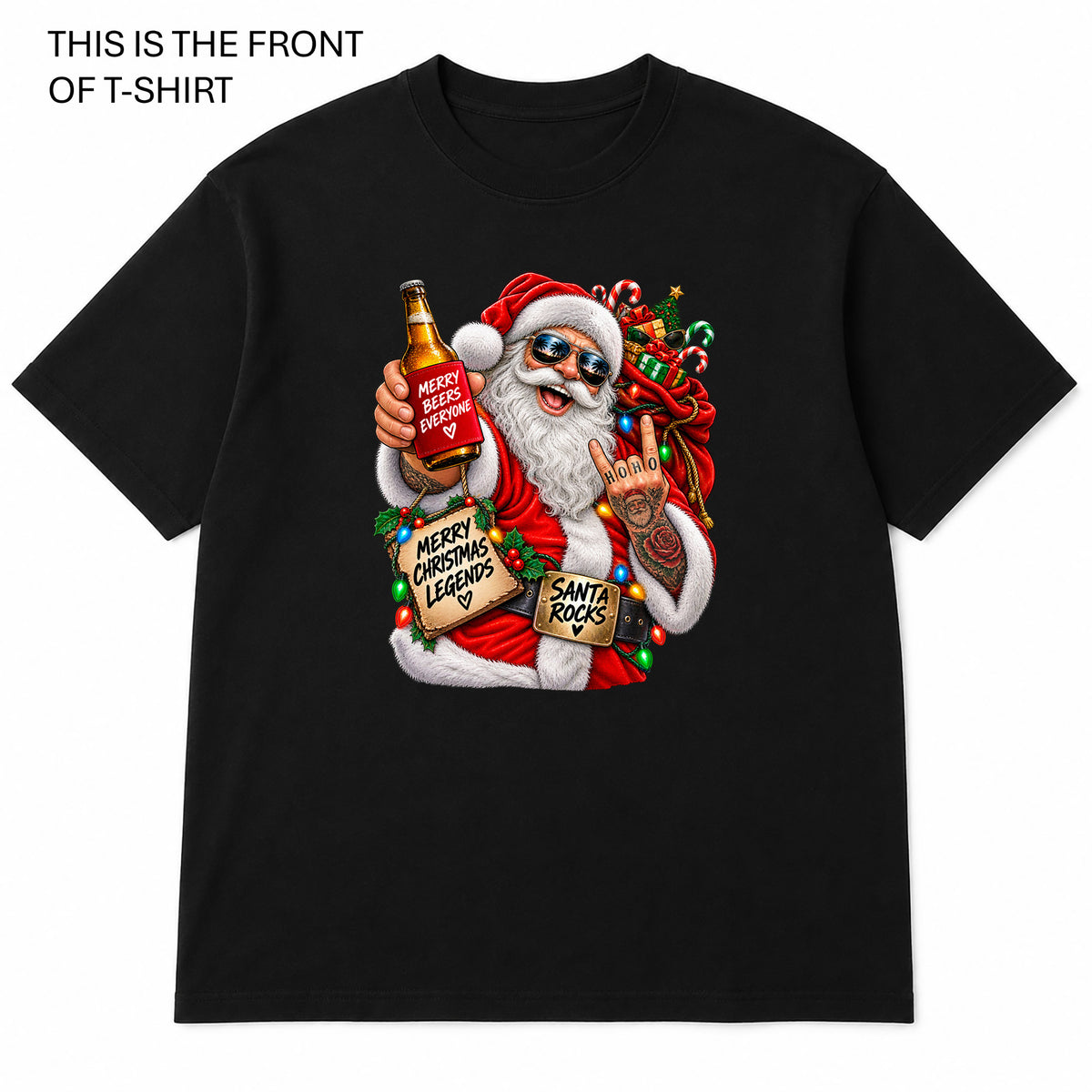 Ho Ho Ho Graphic T-Shirt - Built Different Goods