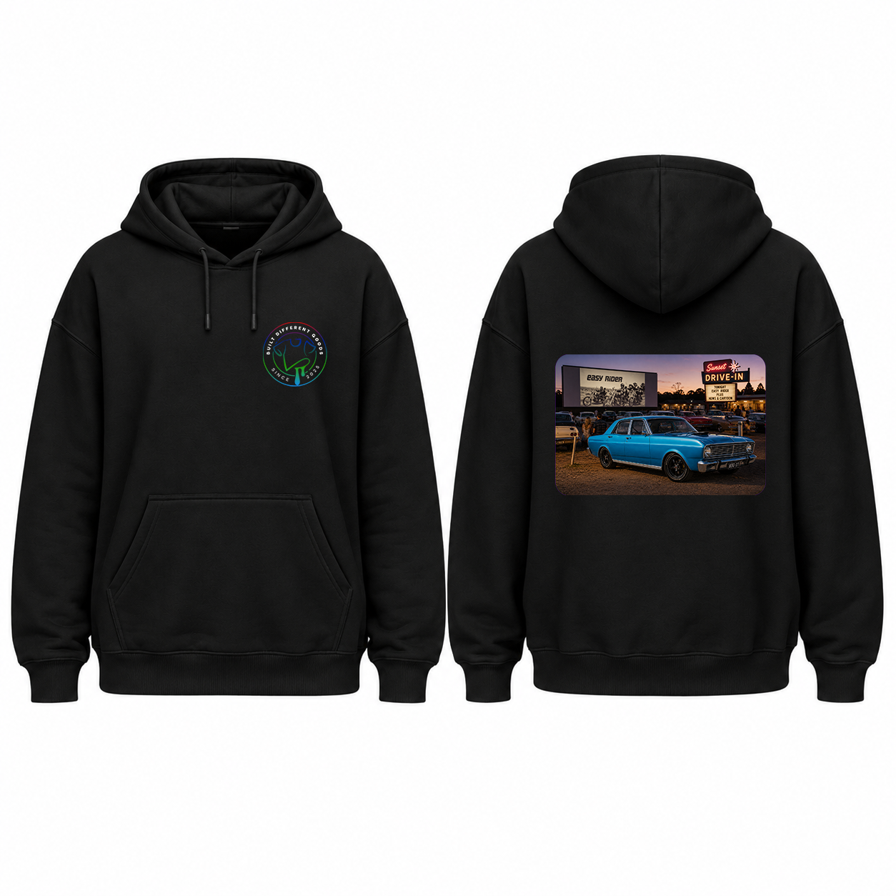 BDG Graphic Hoodie - Ford 1969 XT Falcon - Drive-in