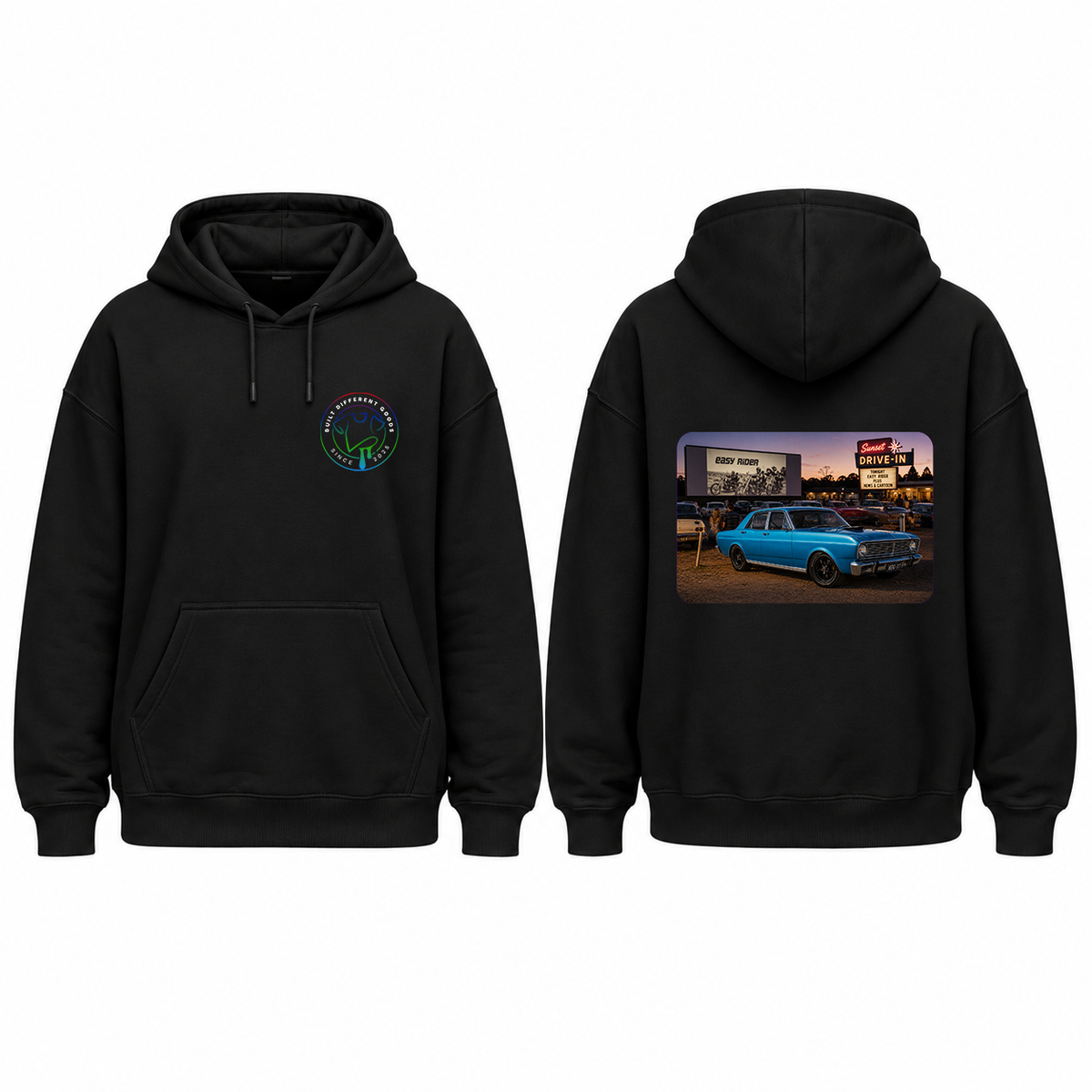 BDG Graphic Hoodie - Ford 1969 XT Falcon - Drive-in