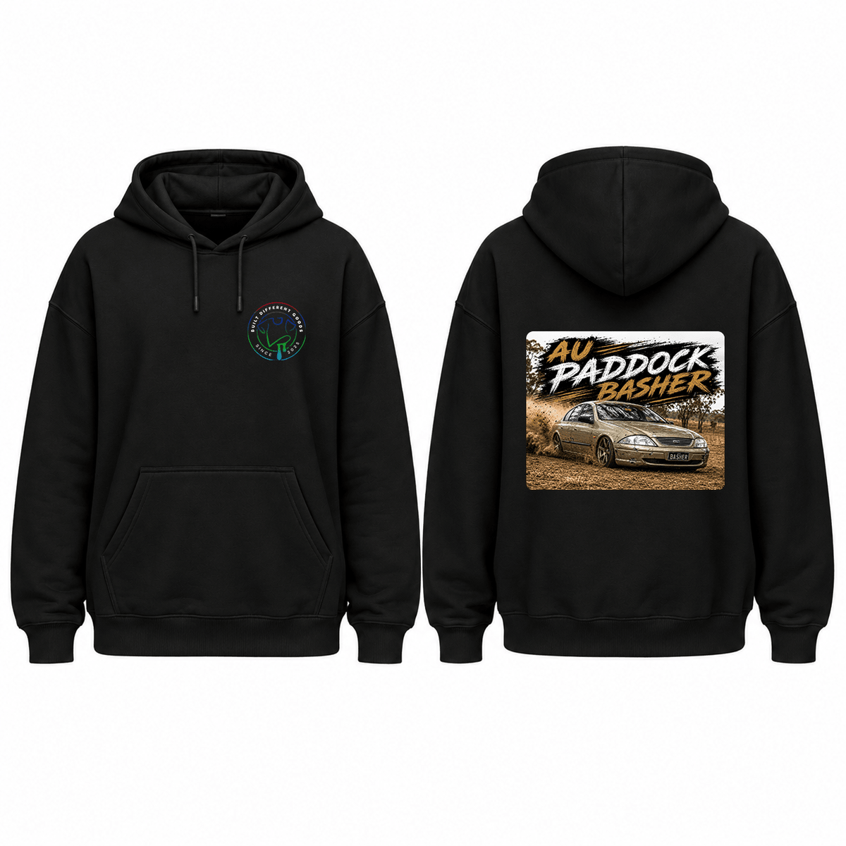 BDG Graphic Hoodie - Ford Falcon AU Paddock Basher - Built Different Goods