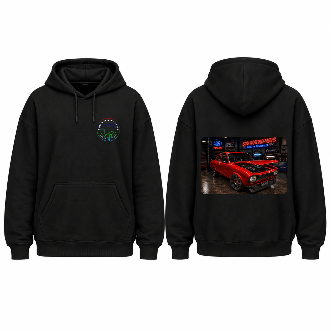 BDG Graphic Hoodie - 1973 Ford Escort - Built Different Goods
