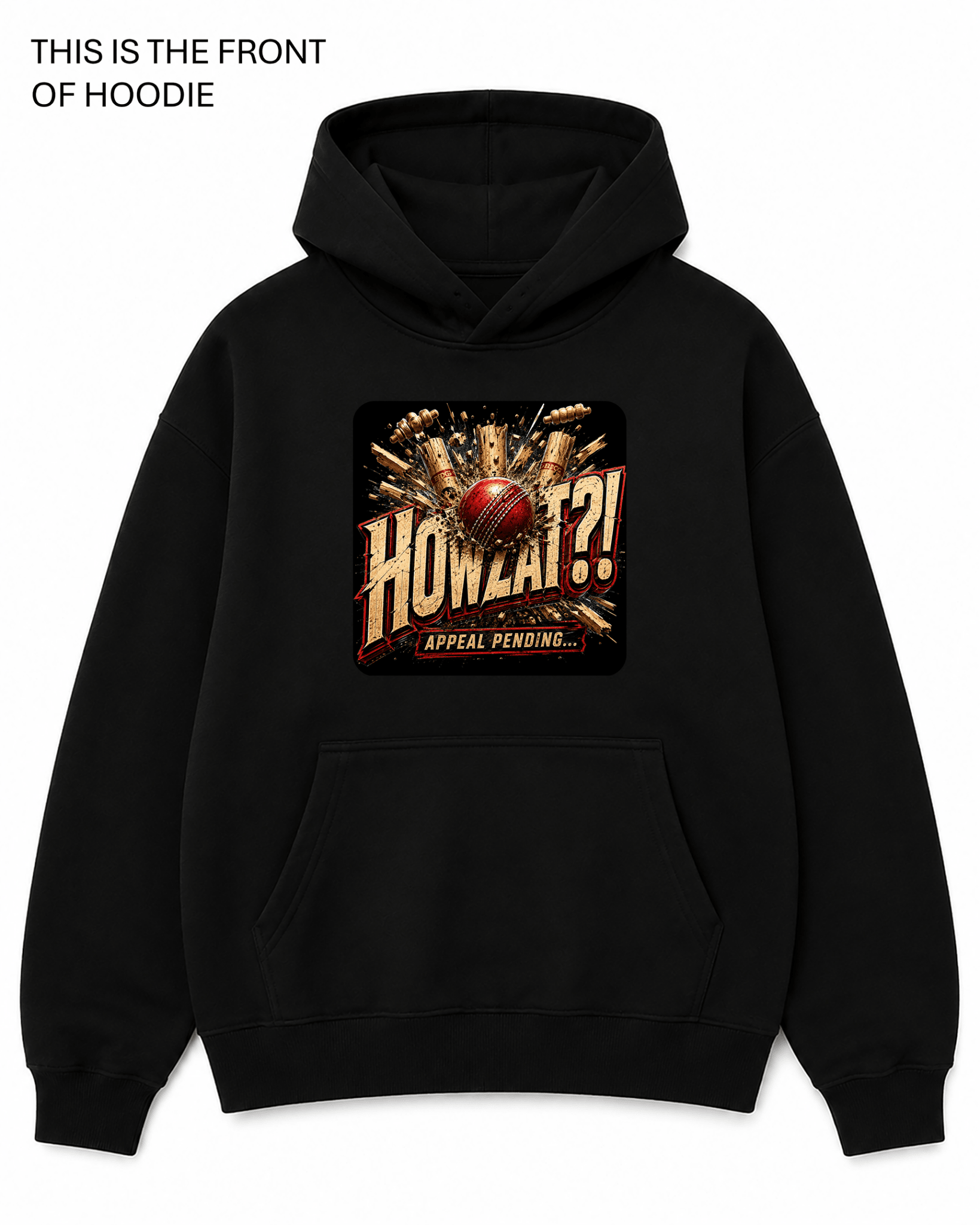 Cricket - Howzat! Graphic Hoodie - Built Different Goods