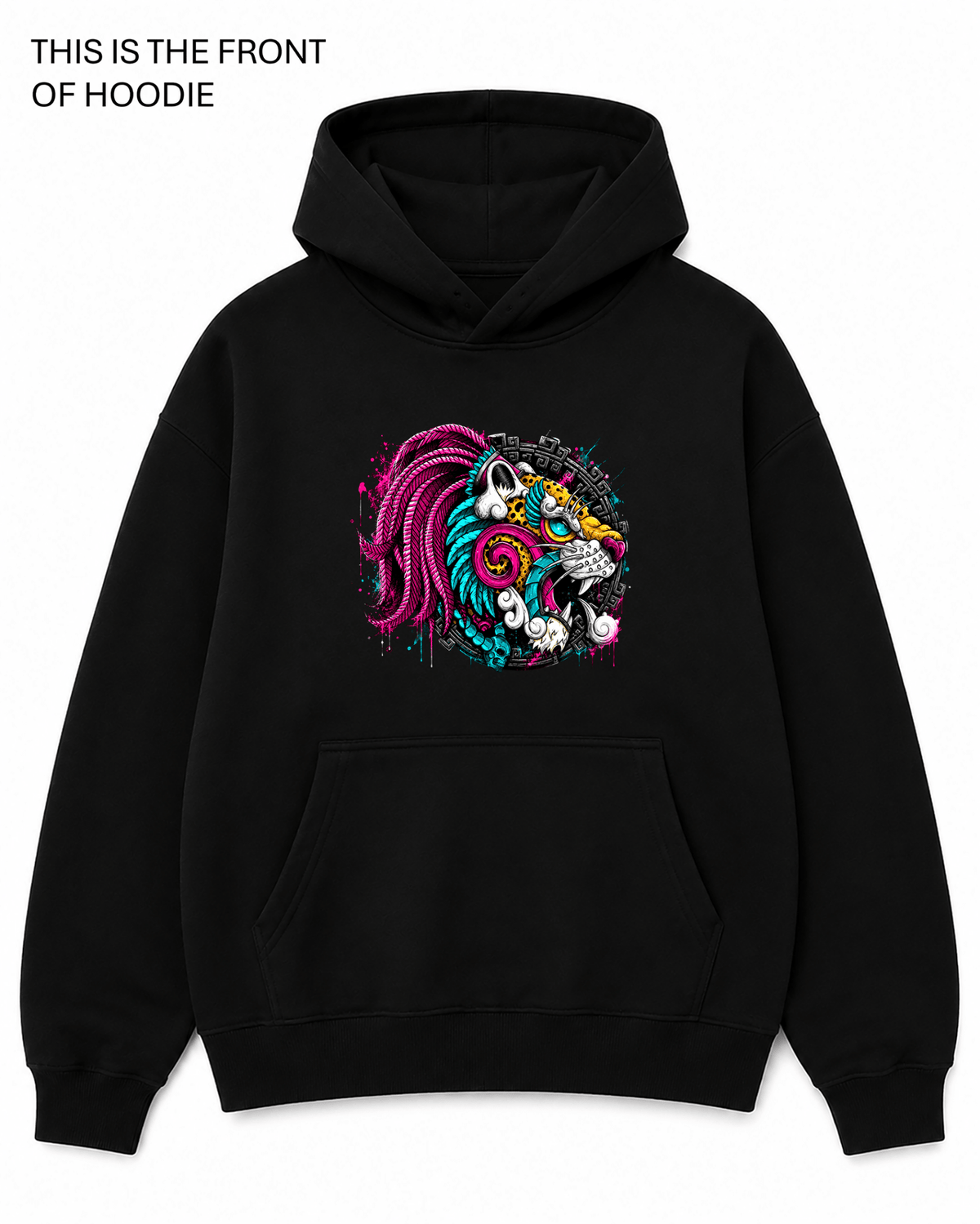 Leopard Feather Graphic Hoodie - Built Different Goods