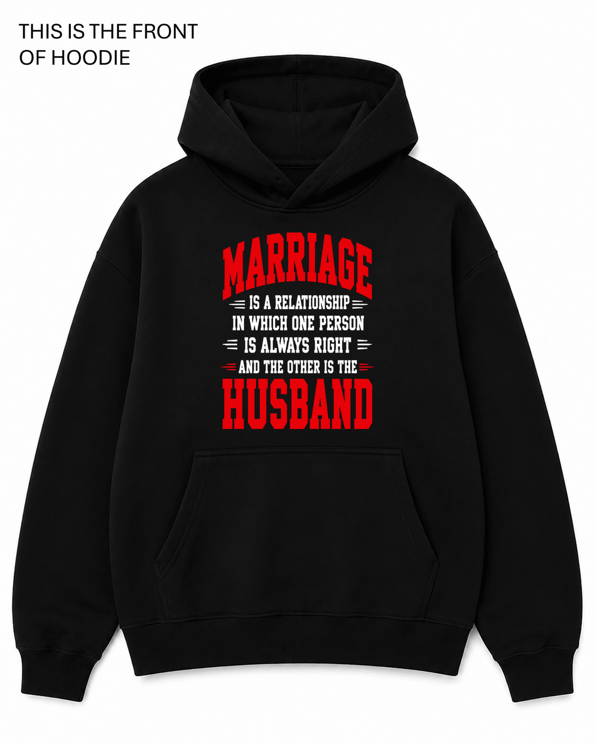 BDG Graphic Hoodie - Marriage is..... - Built Different Goods