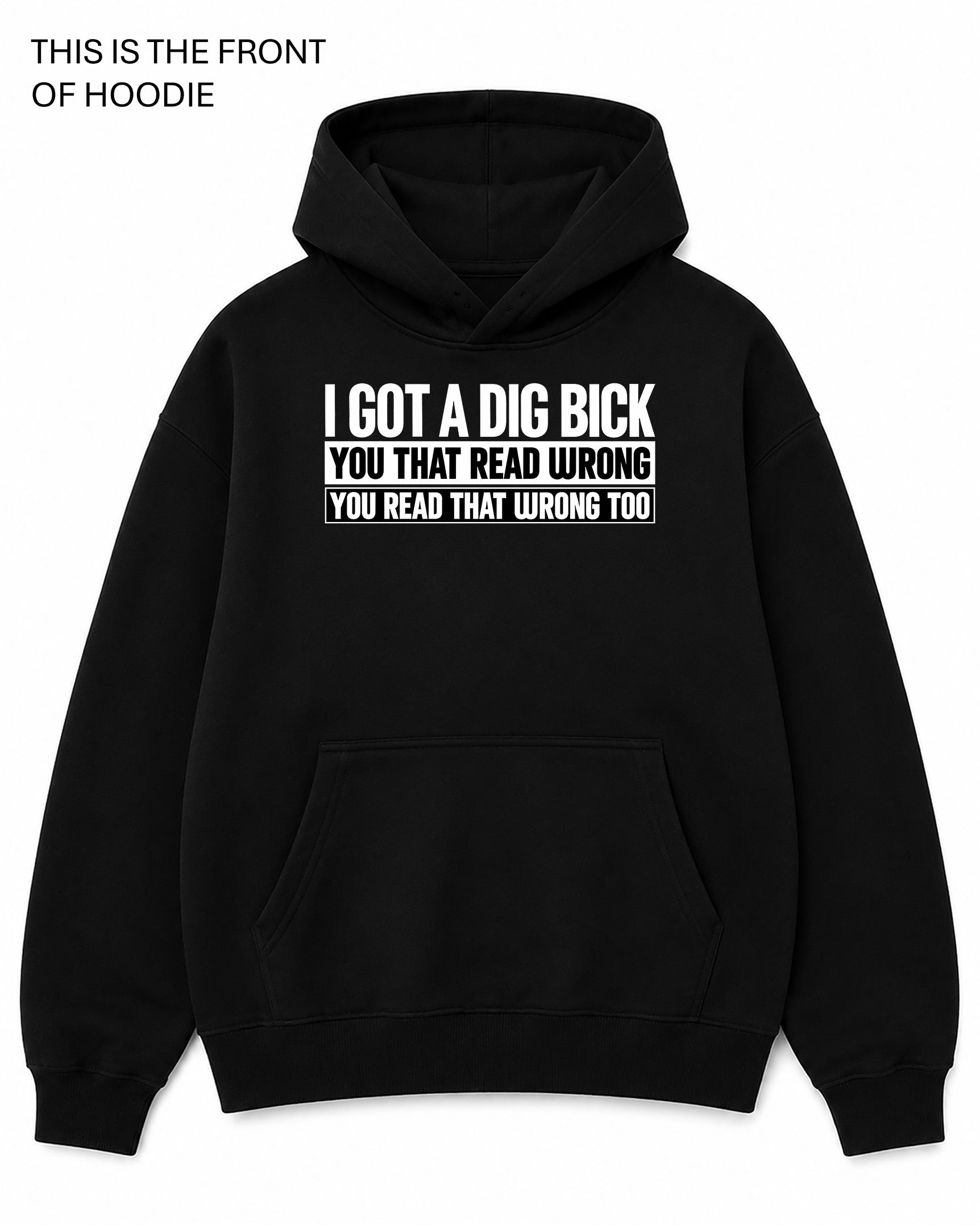 I got a Dig Bick Graphic Hoodie - Built Different Goods