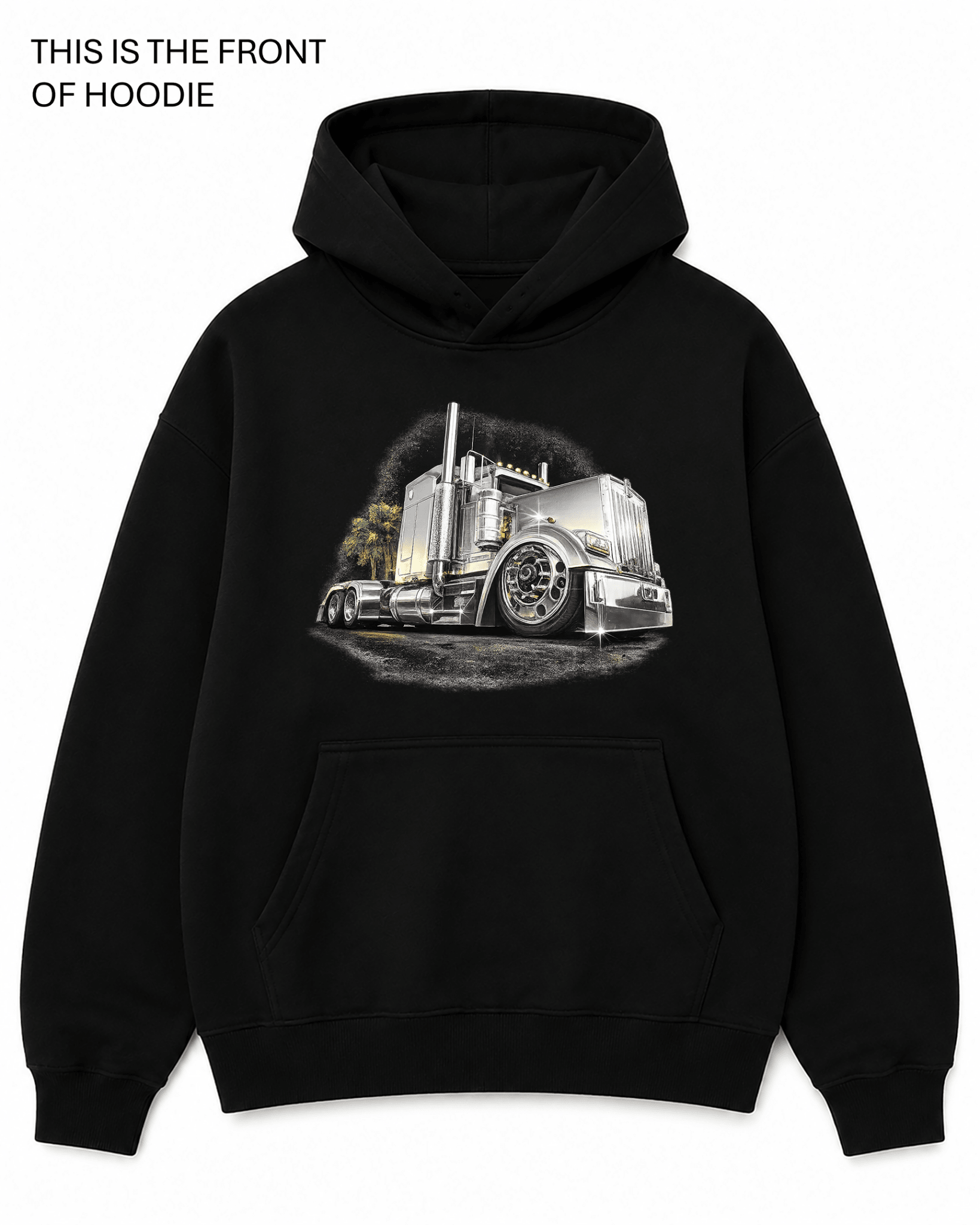Kenworth Chrome Graphic Hoodie - Built Different Goods