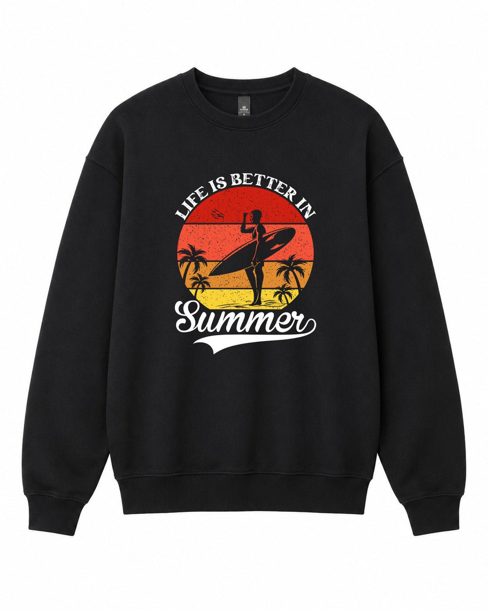 Life is Better in the Summer Graphic Crewneck Sweatshirt - Built Different Goods