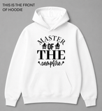 Premium graphic hoodie featuring the Master of the campfire design by Built Different Goods. Comfortable everyday hoodie available in sizes S to True 5XL.