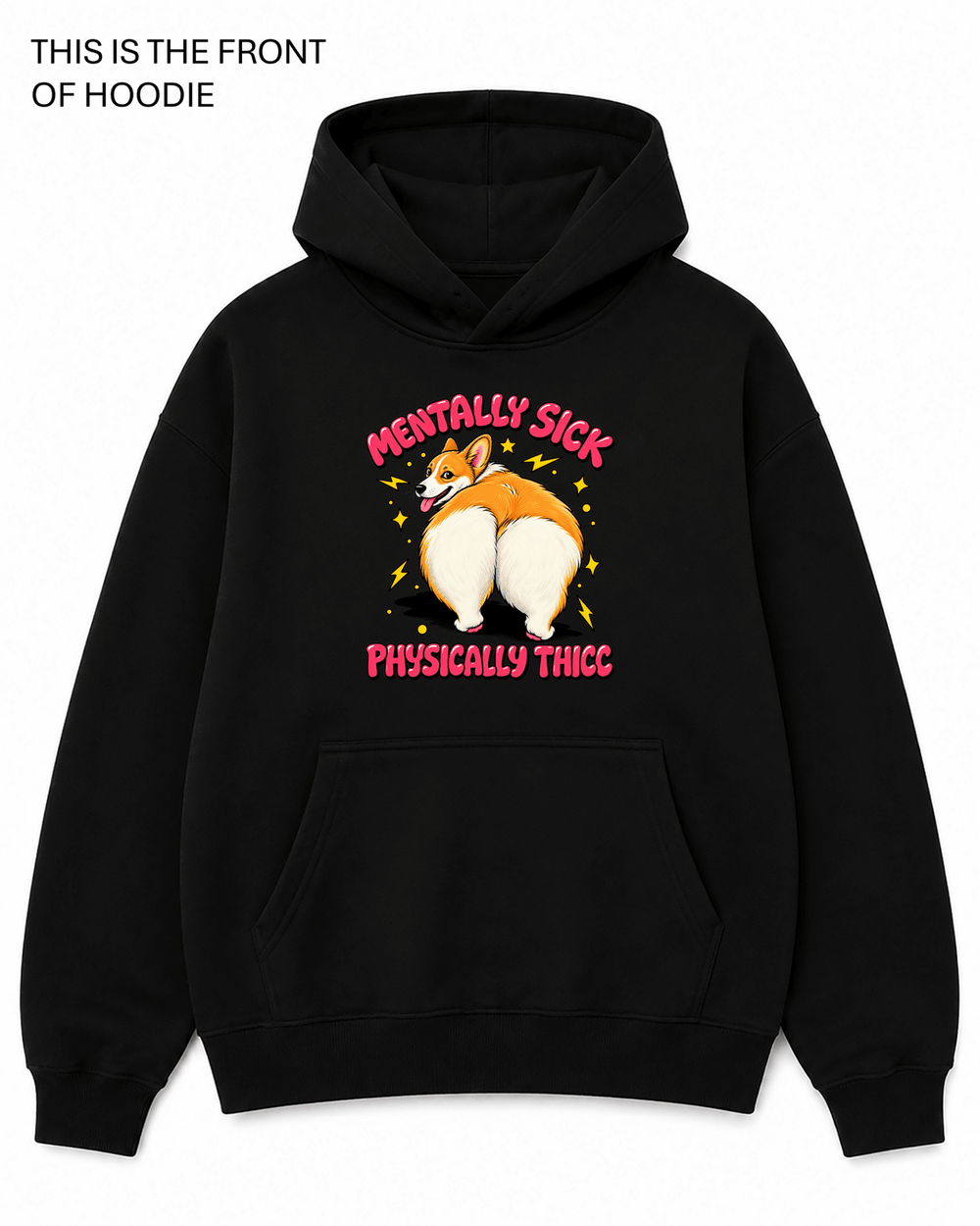 Mentally Sick Graphic Hoodie - Built Different Goods