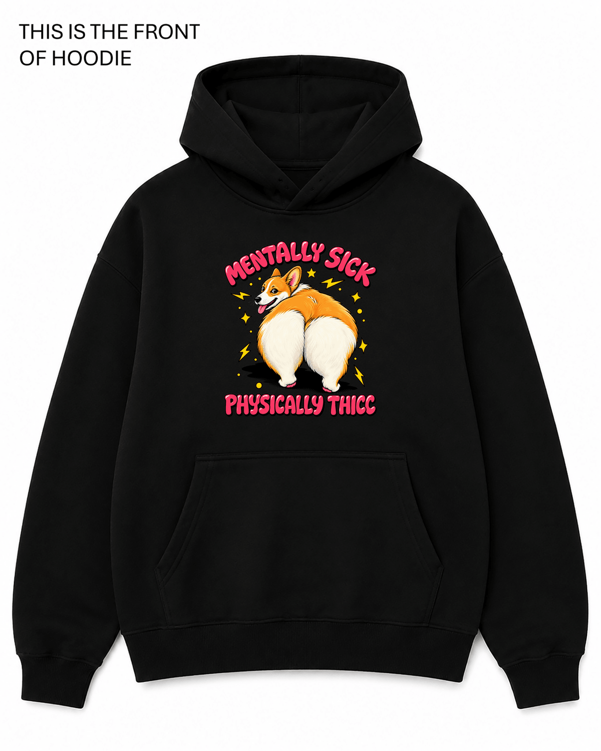 Mentally Sick Graphic Hoodie - Built Different Goods